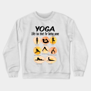 Yoga Pose Asana Crewneck Sweatshirt